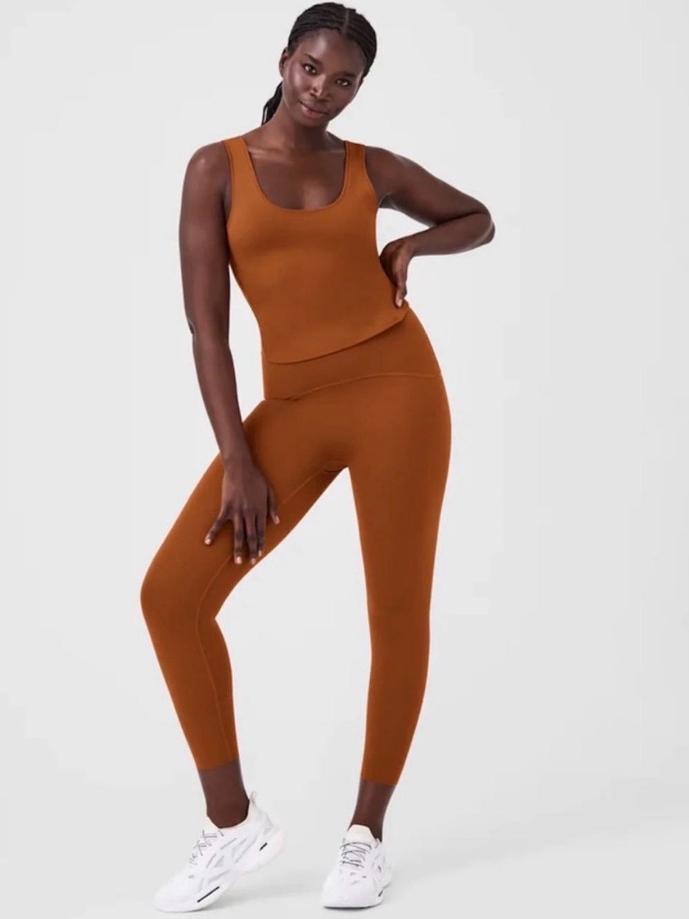 SPANX Booty Boost 7/8 Length Leggings Butterscotch Women’s Size Large